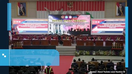 Apresiasi dan Simpati Menhan Prabowo Saat Hadiri Wisuda UNHAN  RI