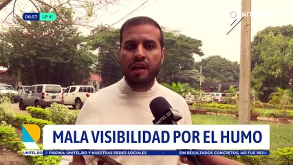​​​​​​​Persiste el humo en Santa Cruz, pese a leve mejora del ICA
