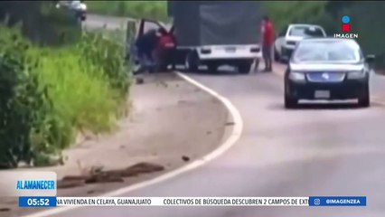 Captan el robo de una camioneta en la México-Cuernavaca