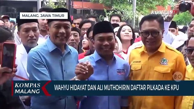 Wahyu Hidayat dan Ali Muthohirin Daftar Pilkada Kota Malang
