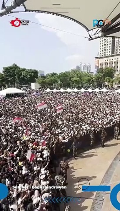 Ribuan Orang Nyanyi Lagu Kebangsaan Indonesia Raya di Taiwan