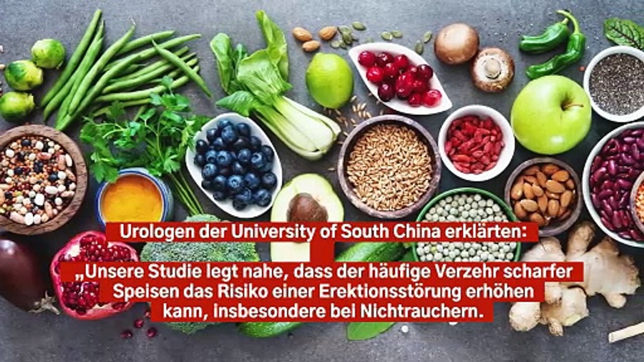 Scharfes Essen könnte Männer anfälliger für Erektionsstörungen machen