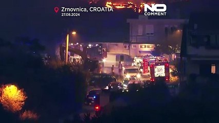 Hırvatistan'da orman yangını: Çok sayıda ev tahliye edildi