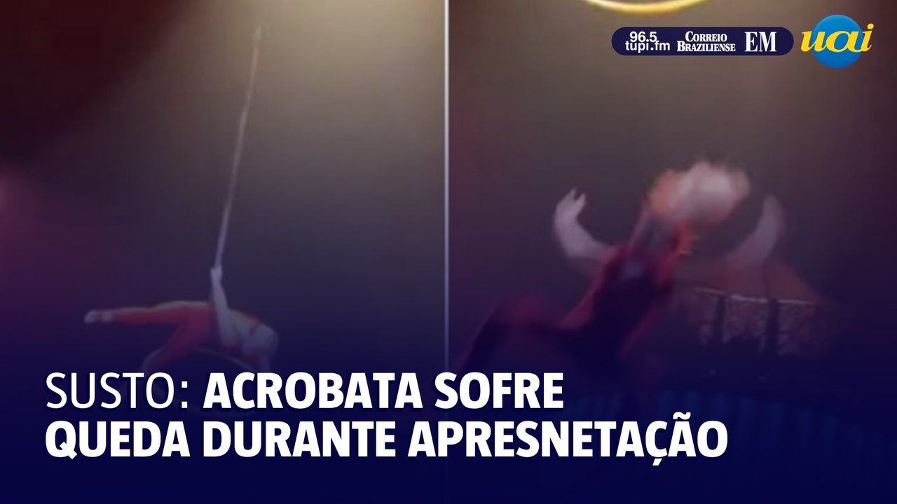 Acrobata do Cirque du Soleil sofre grave queda durante apresentação