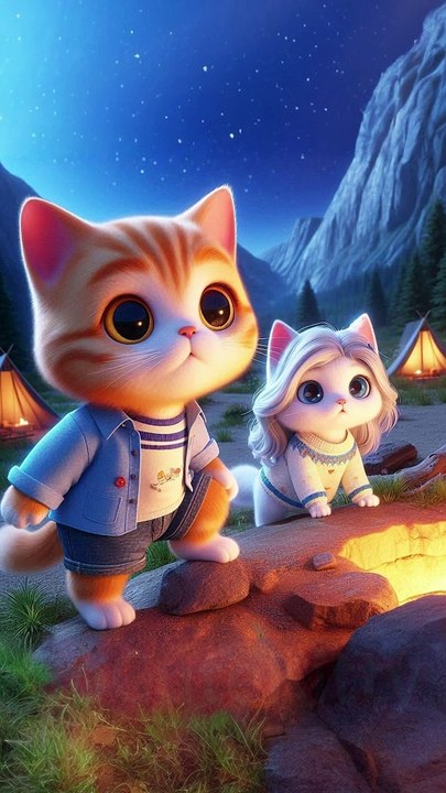 The Wonderful Friendship Between a Little Orange Cat and a Xenomorph ! #socutekitty #aicats #cats