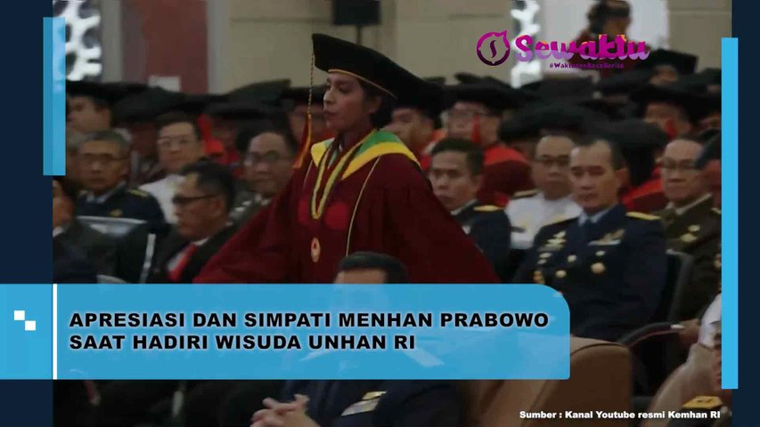 Apresiasi dan Kepedulian Menhan Prabowo Saat Hadiri Wisuda Unhan RI