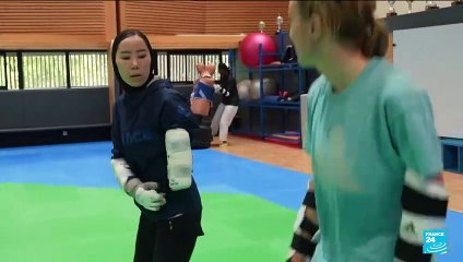 Zakia Khudadadi, the Afghan para-taekwondo champion who has taken refuge in France (1/4)