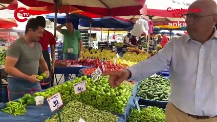 CHP'li Çakırözer'e dert yanan pazarcı: Etikete kilogram fiyatını yazdığında müşteri kaçıyor