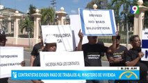 Contratistas exigen pago de trabajos al ministerio de vivienda | El Despertador