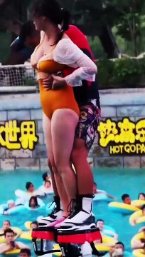 Scary Girl Flyboard Ride _youtube _youtubeshorts _shorts _remix _dj _song _music _love _musicstyle(720P_HD)