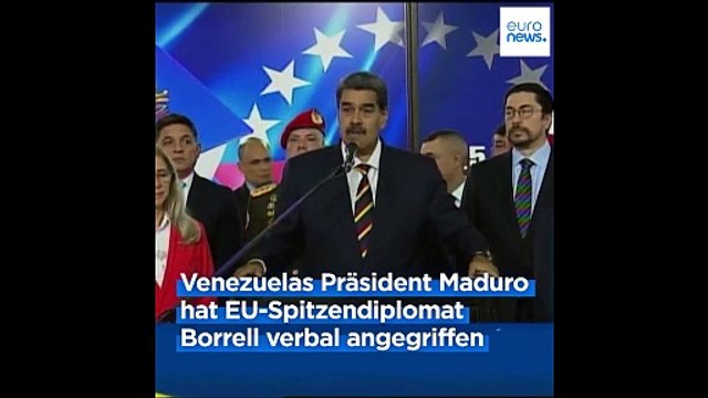 Spannungen zwischen der EU und Venezuela: Maduro wirft Borrell Mitschuld an Leid im Gazastreifen vor