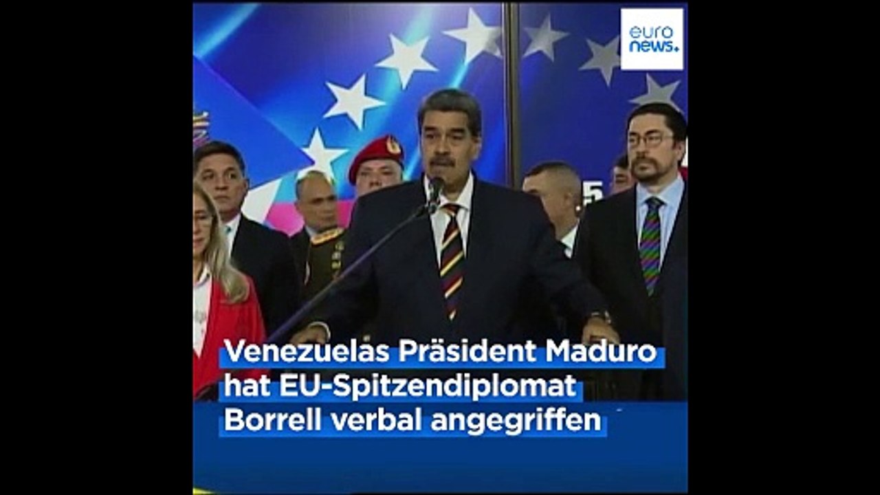 Spannungen zwischen der EU und Venezuela: Maduro wirft Borrell Mitschuld an Leid im Gazastreifen vor