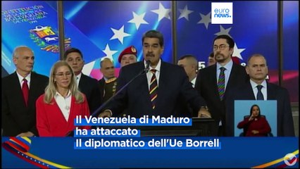 Venezuela, Maduro accusa Borrell di complicità nella guerra di Gaza