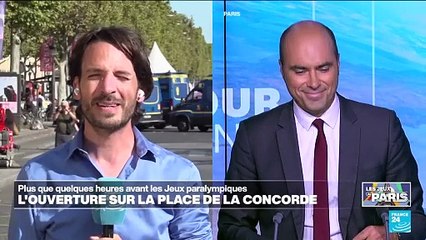 Ouverture des Jeux paralympiques sur la place de la Concorde