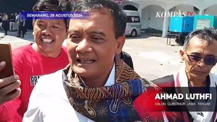 Gibran Tak Banyak Bicara saat Dampingi Ahmad Luthfi-Taj Yasin di KPU Jateng