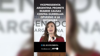 Vicepresidenta argentina promete reabrir causas contra guerrillas opuestas a la dictadura
