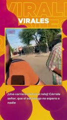 ¡Una carrera contra el reloj! Córrale señor, que el estómago no espera a nadie