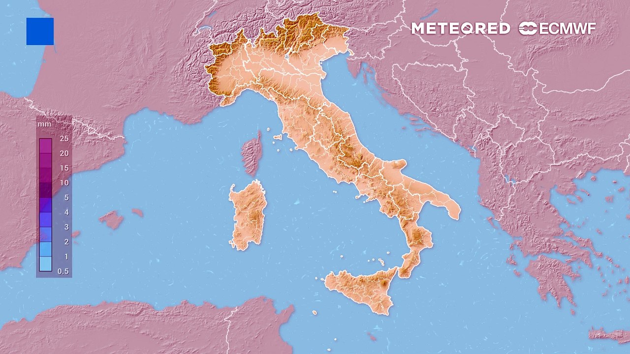 Mappa delle precipitazioni