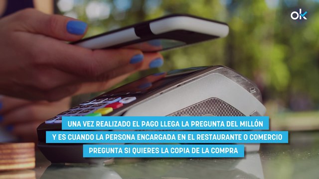 Esto es lo que debes decir cuando te preguntan si quieres copia de la compra