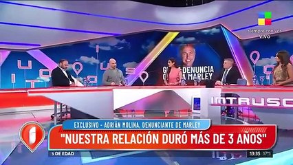 El testimonio de Adrián Molina en Intrusos, denunciante de Marley: "Fue una relación de abuso"