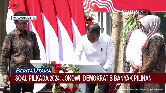 Bicara soal Pilkada 2024, Jokowi: Demokratis, Banyak Pilihan