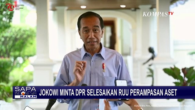 Minta DPR Selesaikan RUU Perampasan Aset, Jokowi: Seharusnya Secepat Merespons RUU Pilkada