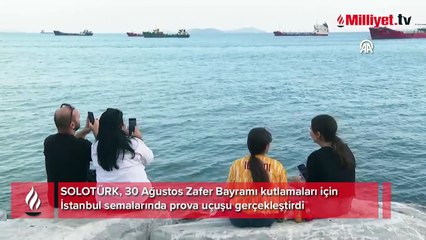 SOLOTÜRK büyük gösteriye hazırlanıyor! İstanbul semalarında büyüleyici prova