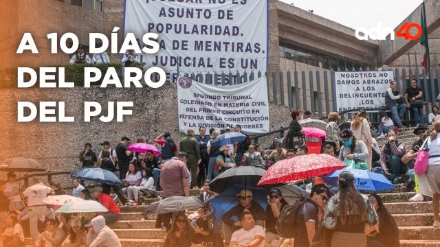 A 10 días del paro de los trabajadores del Poder Judicial en San Lázaro