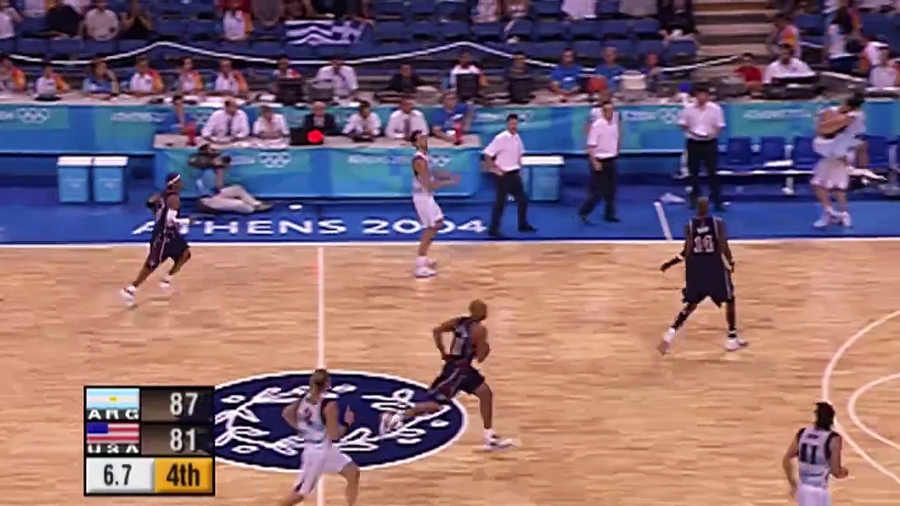 Argentina gana el oro en baloncesto en Atenas 2004 | Momentos olímpicos épicos