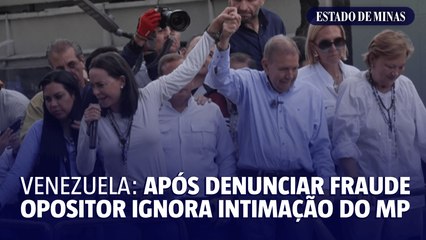 Venezuela: após denunciar fraude opositor ignora intimação do MP