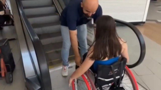 Building independence: Physiotherapist tries to enable a disabled girl to overcome accessibility issues