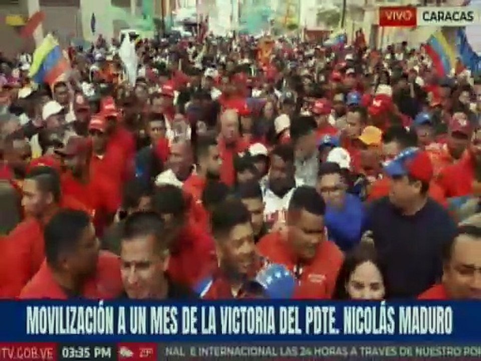 Caracas | Pueblo indígena se moviliza en respaldo a la victoria del Pdte. Nicolás Maduro del 28-J