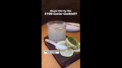 Would You Try This $100 Caviar Cocktail?! | Cosmo Clips