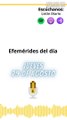 Efemérides Jueves 29 de Agosto 2024