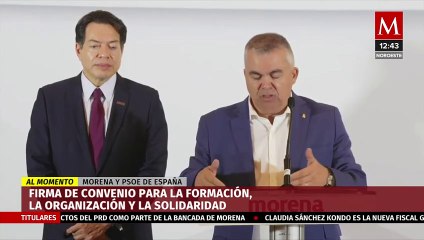 Morena y PSOE de España firman convenio para la formación, la organización y la solidaridad