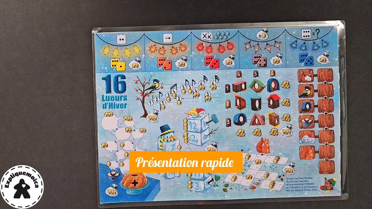 Présentation rapide de ☃️ 16 LUEURS D'HIVER   #ACCESSIJEUX #THEORIVIERE #HERVINE #PHILIBERT