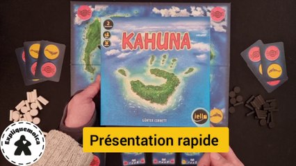 présentation rapide du jeu de société ️ KAHUNA ️ #expliquemoica   @IelloFrance   ​