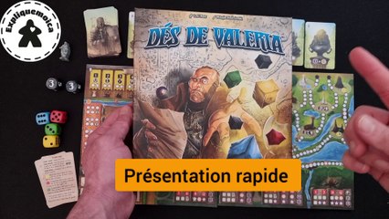 présentation rapide du jeu de société  DES DE VALERIA  #expliquemoica  @luckyduckgamesfr