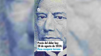 Precio del dólar hoy 28 de agosto de 2024: Peso recupera terreno