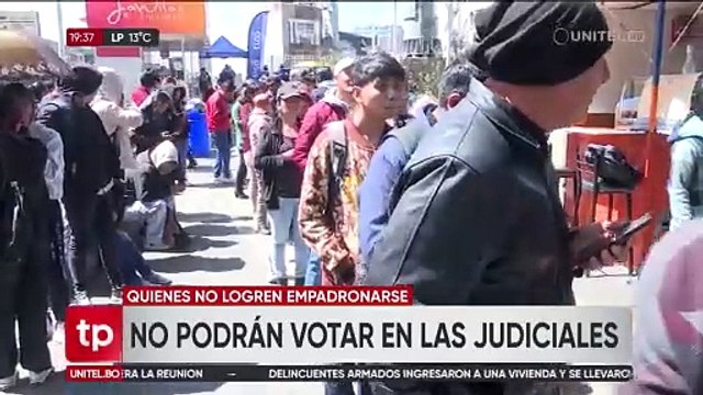 Las personas que no se registren en el empadronamiento masivo no podrán votar en las elecciones judiciales