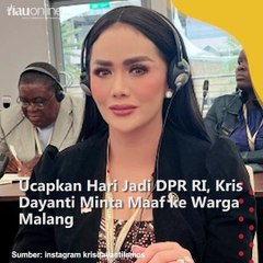 Ucapkan Hari Jadi DPR RI, Kris Dayanti Minta Maaf ke Warga Malang