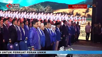 Prabowo Hadiri Penutupan Kongres PAN