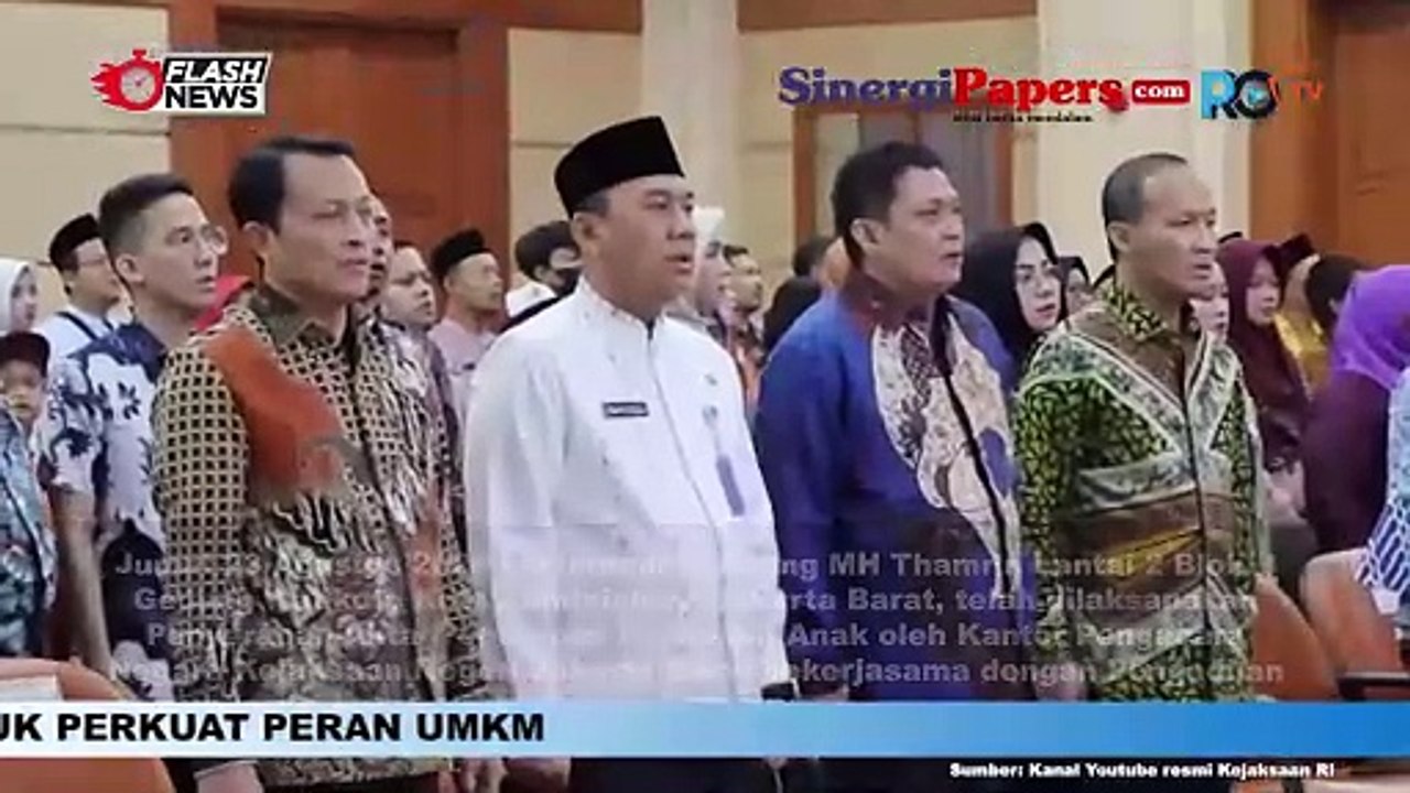Kejaksaan Agung Gelar Penyerahan Penetapan Perwalian Anak Kelompok Rentan