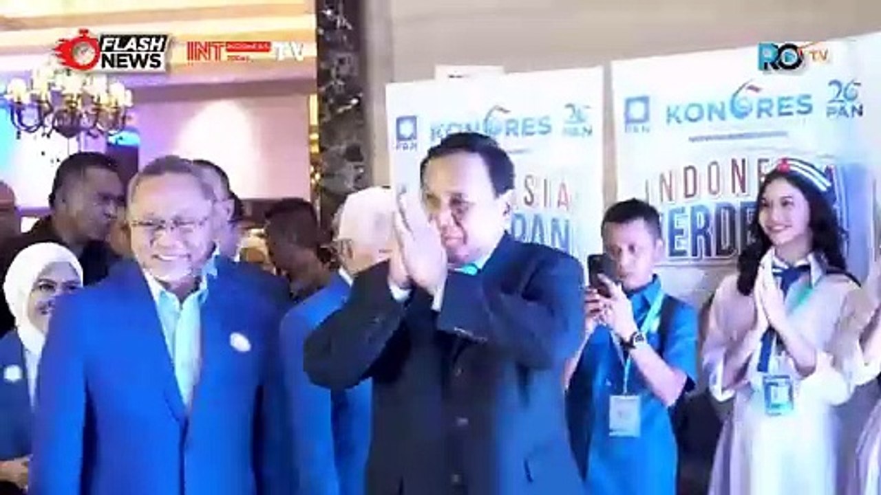 Prabowo Hadiri Penutupan Kongres Ke-6 PAN