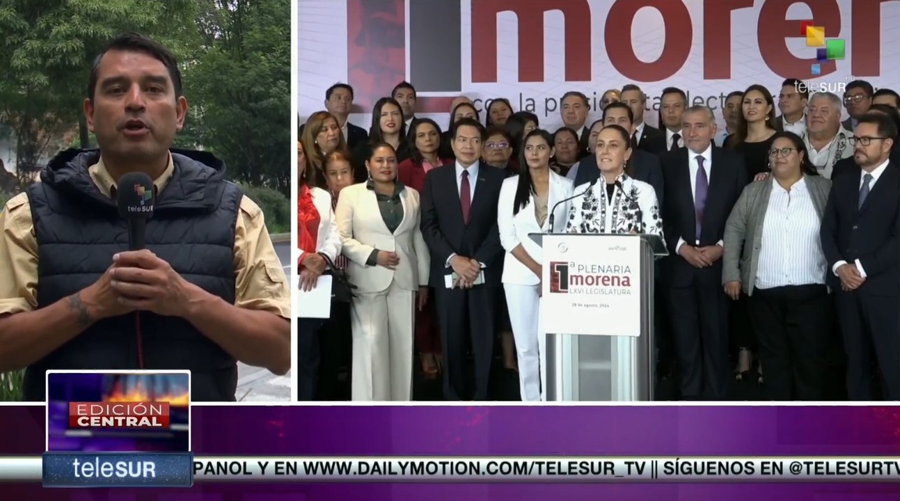 Claudia Sheinbaum presentó dos senadores ante el partido morena