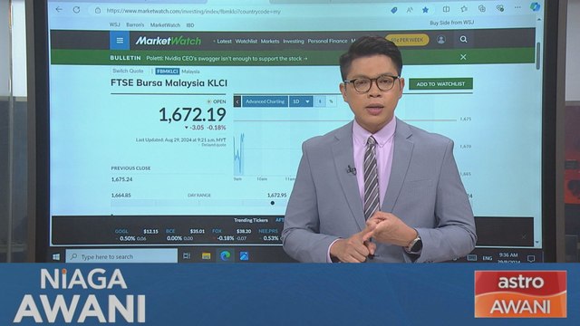 Niaga AWANI: [Data & Statistik] Prestasi Bursa Malaysia setakat 29 Ogos 2024