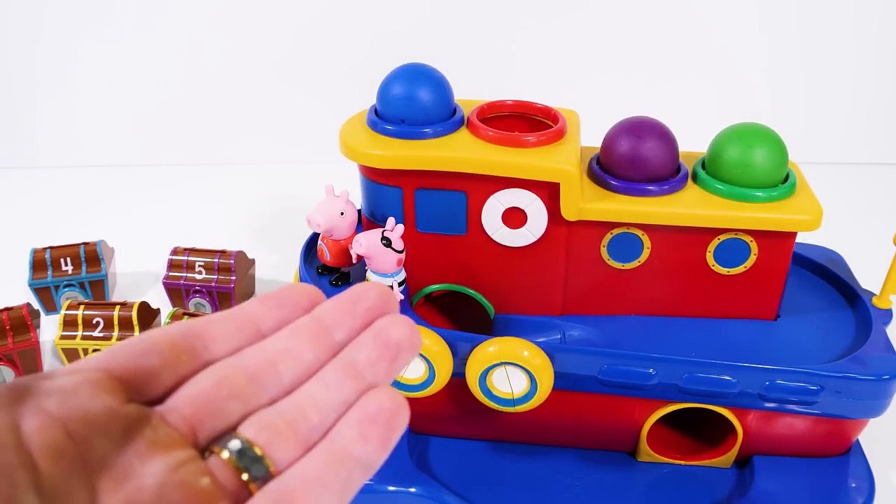 Peppa Pig Treasure Chests Color Learning Video for Toddlers and Kids!_HD