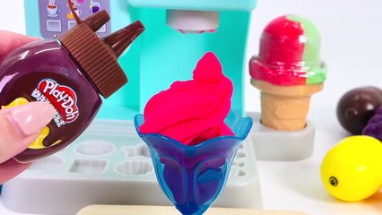 Pretend Play Toy Kitchen _ Create & Make Play Doh Ice Creams_HD