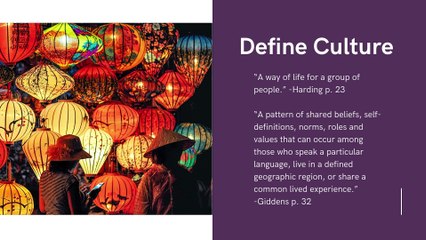 U2 M7 SDOH, Define Culture - Made with Clipchamp