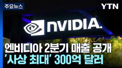 엔비디아 2분기 매출 '사상 최대' 300억 달러...주가는 하락 / YTN